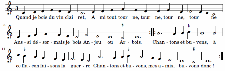 Tourdion (mélodie 1530)